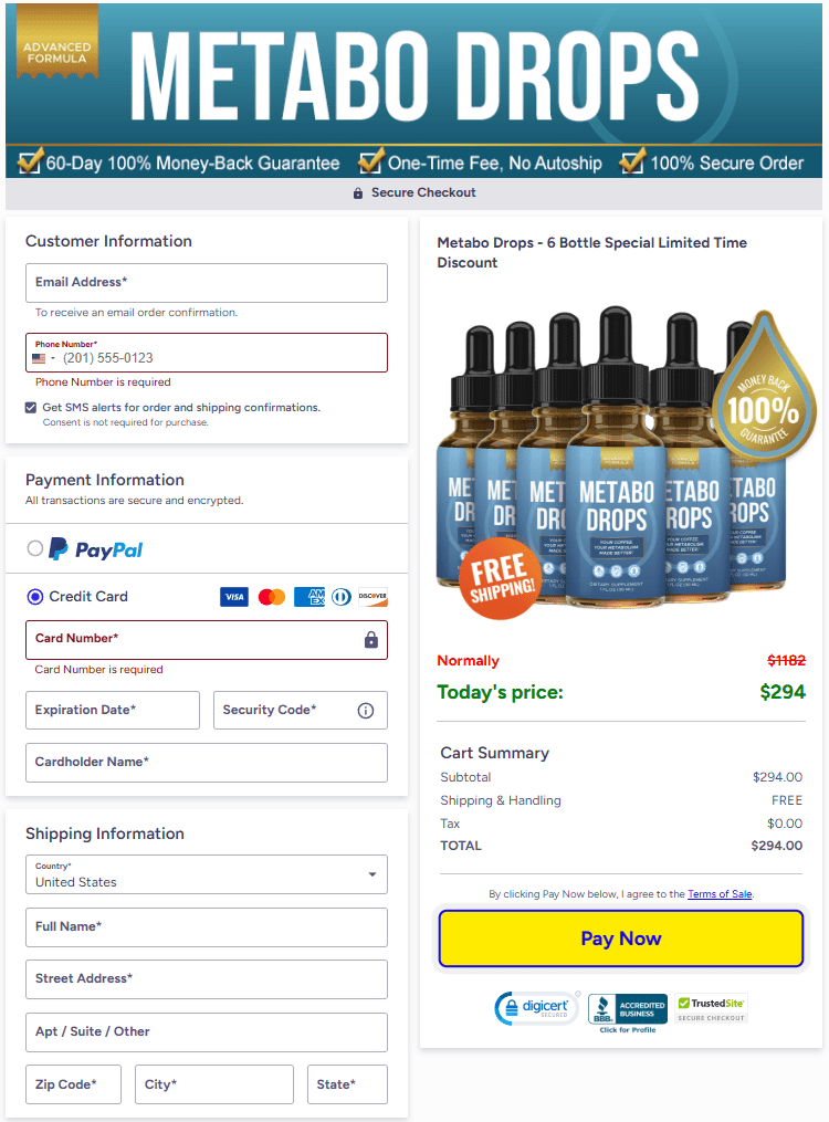 Metabo Drops official page